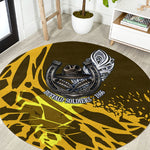 Buffalo Soldiers 9th And 10th Cavalry Regiments Round Carpet Wild And Untamed Vintage Western Horseshoe Graphic Art