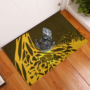 Buffalo Soldiers 9th And 10th Cavalry Regiments Rubber Doormat Wild And Untamed Vintage Western Horseshoe Graphic Art
