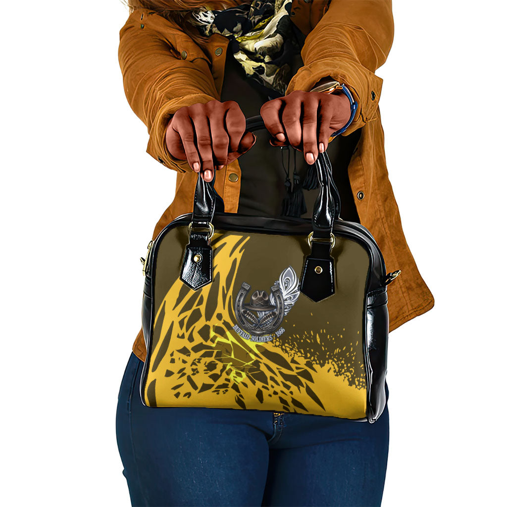 Buffalo Soldiers 9th And 10th Cavalry Regiments Shoulder Handbag Wild And Untamed Vintage Western Horseshoe Graphic Art