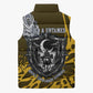 Buffalo Soldiers 9th And 10th Cavalry Regiments Sleeveless Puffer Jacket Wild And Untamed Vintage Western Horseshoe Graphic Art