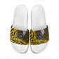 Buffalo Soldiers 9th And 10th Cavalry Regiments Slide Sandals Wild And Untamed Vintage Western Horseshoe Graphic Art