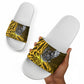 Buffalo Soldiers 9th And 10th Cavalry Regiments Slide Sandals Wild And Untamed Vintage Western Horseshoe Graphic Art