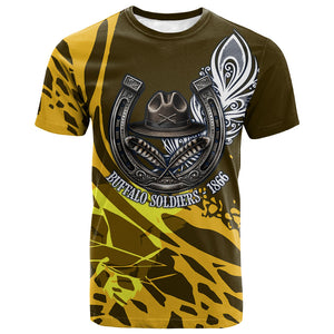 Buffalo Soldiers 9th And 10th Cavalry Regiments T shirt Wild And Untamed Vintage Western Horseshoe Graphic Art