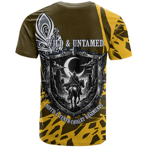 Buffalo Soldiers 9th And 10th Cavalry Regiments T shirt Wild And Untamed Vintage Western Horseshoe Graphic Art