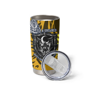 Buffalo Soldiers 9th And 10th Cavalry Regiments Tumbler Cup Wild And Untamed Vintage Western Horseshoe Graphic Art