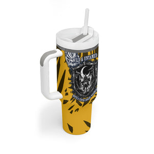 Buffalo Soldiers 9th And 10th Cavalry Regiments Tumbler With Handle Wild And Untamed Vintage Western Horseshoe Graphic Art