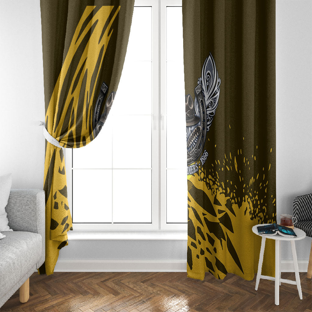Buffalo Soldiers 9th And 10th Cavalry Regiments Window Curtain Wild And Untamed Vintage Western Horseshoe Graphic Art