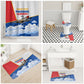 Personalized Tuskegee Airmen Bathroom Set Expect To Win P-51 Mustang Patriotic Aviation Art