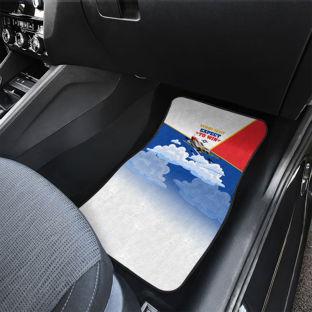 Personalized Tuskegee Airmen Car Mats Expect To Win P-51 Mustang Patriotic Aviation Art
