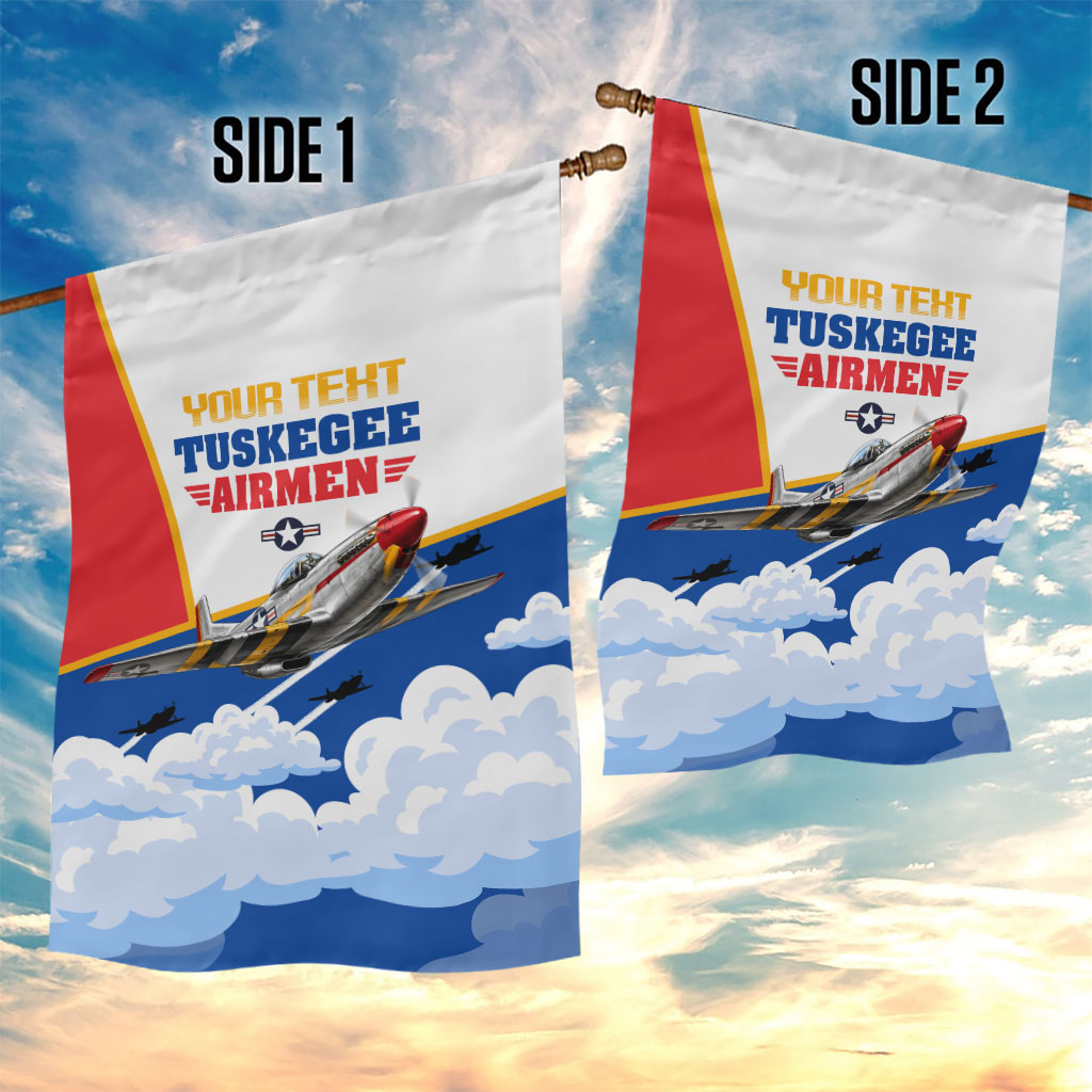Personalized Tuskegee Airmen Garden Flag Expect To Win P-51 Mustang Patriotic Aviation Art