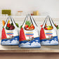 Personalized Tuskegee Airmen Grocery Bag Expect To Win P-51 Mustang Patriotic Aviation Art