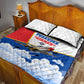 Personalized Tuskegee Airmen Quilt Bed Set Expect To Win P-51 Mustang Patriotic Aviation Art