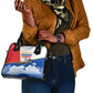 Personalized Tuskegee Airmen Shoulder Handbag Expect To Win P-51 Mustang Patriotic Aviation Art