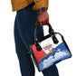 Personalized Tuskegee Airmen Shoulder Handbag Expect To Win P-51 Mustang Patriotic Aviation Art