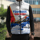 Personalized Tuskegee Airmen Sleeveless Puffer Jacket Expect To Win P-51 Mustang Patriotic Aviation Art