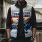 Personalized Tuskegee Airmen Sleeveless Puffer Jacket Expect To Win P-51 Mustang Patriotic Aviation Art
