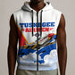 Personalized Tuskegee Airmen Sleeveless Zip Hoodie Expect To Win P-51 Mustang Patriotic Aviation Art