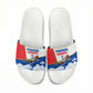 Personalized Tuskegee Airmen Slide Sandals Expect To Win P-51 Mustang Patriotic Aviation Art