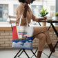 Personalized Tuskegee Airmen Tote Bag Expect To Win P-51 Mustang Patriotic Aviation Art