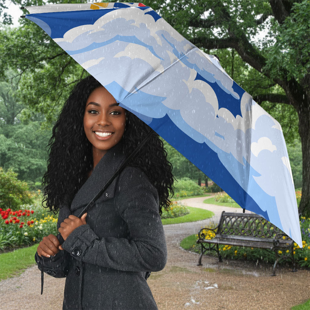Personalized Tuskegee Airmen Umbrella Expect To Win P-51 Mustang Patriotic Aviation Art