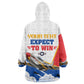Personalized Tuskegee Airmen Wearable Blanket Hoodie Expect To Win P-51 Mustang Patriotic Aviation Art
