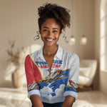 Personalized Tuskegee Airmen Women Casual Shirt Expect To Win P-51 Mustang Patriotic Aviation Art