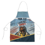 Personalized Tuskegee Airmen Apron Believe In Yourself Vintage WWII Military Aviation Art