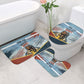 Personalized Tuskegee Airmen Bathroom Set Believe In Yourself Vintage WWII Military Aviation Art