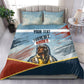 Personalized Tuskegee Airmen Bedding Set Believe In Yourself Vintage WWII Military Aviation Art