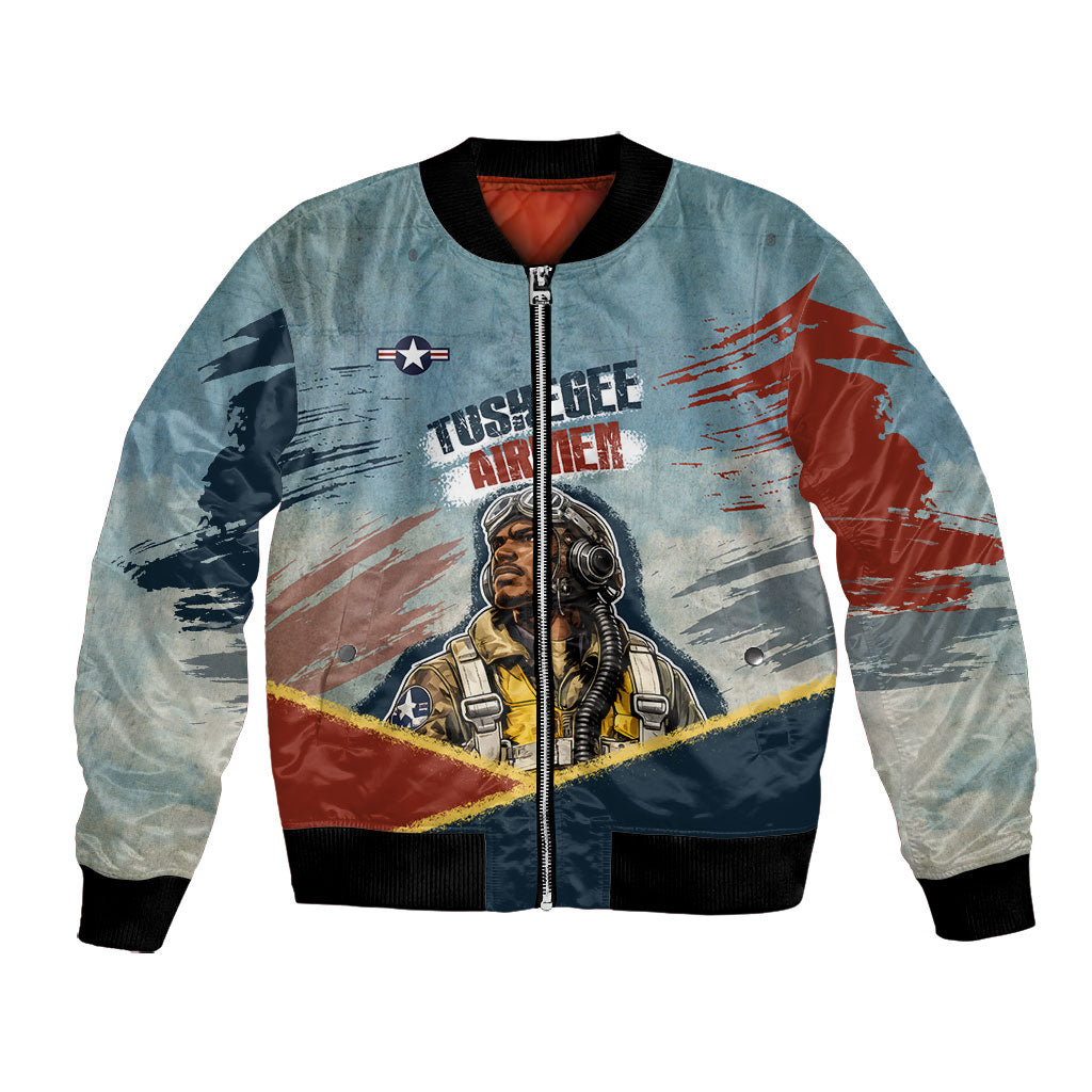 Personalized Tuskegee Airmen Bomber Jacket Believe In Yourself Vintage WWII Military Aviation Art