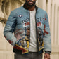 Personalized Tuskegee Airmen Bomber Puffer Jacket Believe In Yourself Vintage WWII Military Aviation Art
