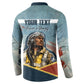 Personalized Tuskegee Airmen Button Sweatshirt Believe In Yourself Vintage WWII Military Aviation Art