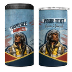 Personalized Tuskegee Airmen 4 in 1 Can Cooler Tumbler Believe In Yourself Vintage WWII Military Aviation Art