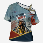 Personalized Tuskegee Airmen Cross Shoulder Shirt Believe In Yourself Vintage WWII Military Aviation Art