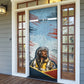 Personalized Tuskegee Airmen Door Cover Believe In Yourself Vintage WWII Military Aviation Art