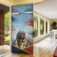 Personalized Tuskegee Airmen Door Cover Believe In Yourself Vintage WWII Military Aviation Art
