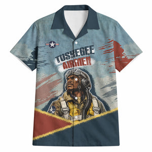 Personalized Tuskegee Airmen Hawaiian Shirt Believe In Yourself Vintage WWII Military Aviation Art