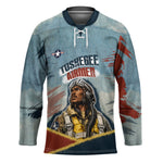 Personalized Tuskegee Airmen Hockey Jersey Believe In Yourself Vintage WWII Military Aviation Art