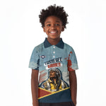 Personalized Tuskegee Airmen Kid Polo Shirt Believe In Yourself Vintage WWII Military Aviation Art