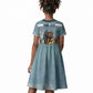 Personalized Tuskegee Airmen Kid Short Sleeve Dress Believe In Yourself Vintage WWII Military Aviation Art