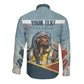 Personalized Tuskegee Airmen Long Sleeve Button Shirt Believe In Yourself Vintage WWII Military Aviation Art