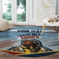 Personalized Tuskegee Airmen Round Carpet Believe In Yourself Vintage WWII Military Aviation Art