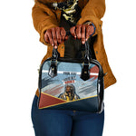 Personalized Tuskegee Airmen Shoulder Handbag Believe In Yourself Vintage WWII Military Aviation Art