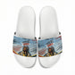 Personalized Tuskegee Airmen Slide Sandals Believe In Yourself Vintage WWII Military Aviation Art