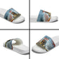 Personalized Tuskegee Airmen Slide Sandals Believe In Yourself Vintage WWII Military Aviation Art