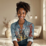 Personalized Tuskegee Airmen Women Casual Shirt Believe In Yourself Vintage WWII Military Aviation Art