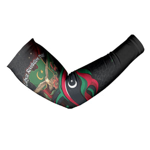 Libya Revolution Day Arm Sleeves Flying Eagle Libyan Coat Of Arms Map - Land Of Resilience And Pride