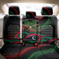 Libya Revolution Day Back Car Seat Cover Flying Eagle Libyan Coat Of Arms Map - Land Of Resilience And Pride