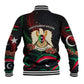 Libya Revolution Day Baseball Jacket Flying Eagle Libyan Coat Of Arms Map - Land Of Resilience And Pride