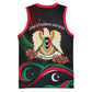 Libya Revolution Day Basketball Jersey Flying Eagle Libyan Coat Of Arms Map - Land Of Resilience And Pride